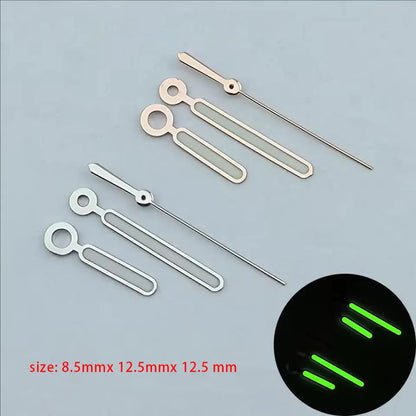 watch hands NH35/36 hands green luminous watch accessories Repair tools watch pointer rose gold/silvery/black hands