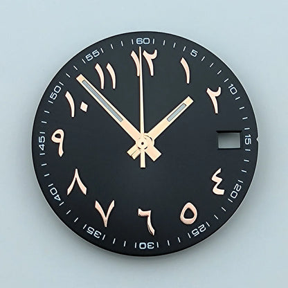 NH35 dial Custom logo 28.5mm Arabic numerals dial No luminous watch dial fit NH35/NH36 movement watch accessories