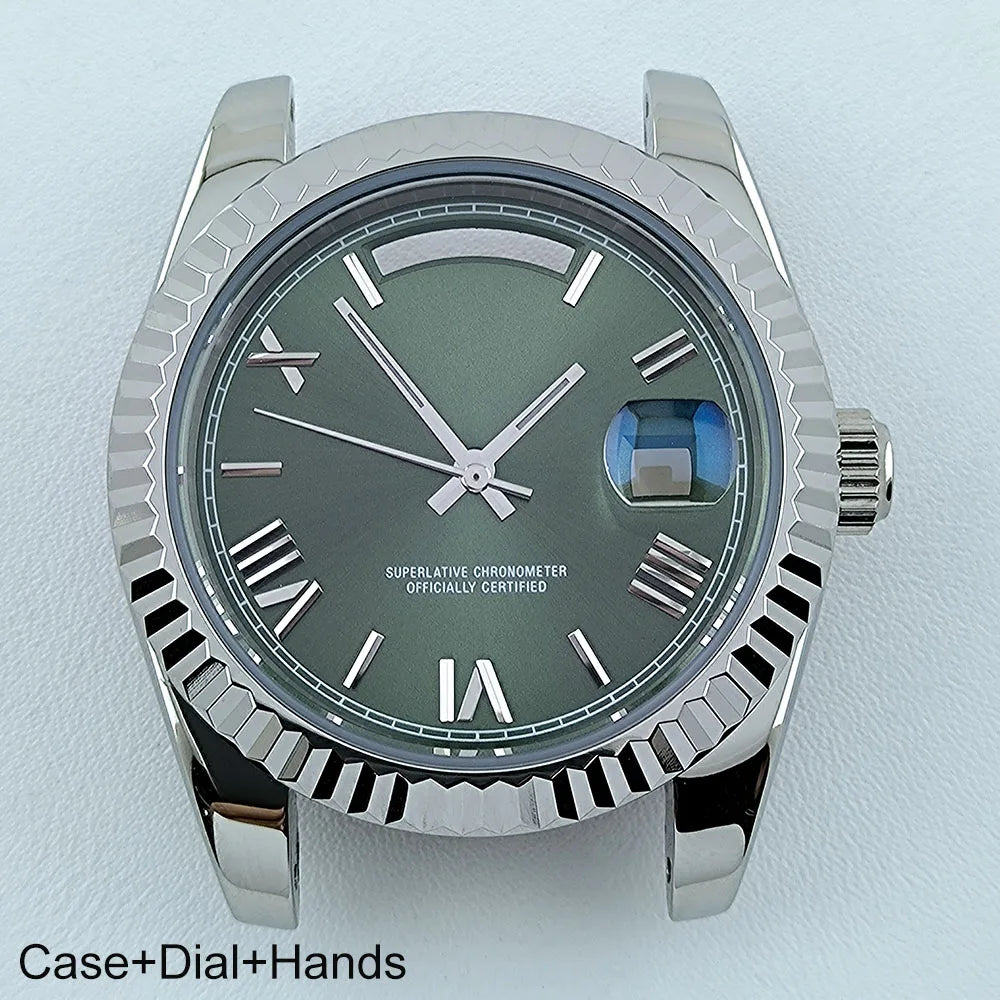Miyota8285 Case Watch Case Men's Automatic Watch 41mm Stainless Steel Sapphire Glass Fit Miyota 8285 Movement Watch Accessories