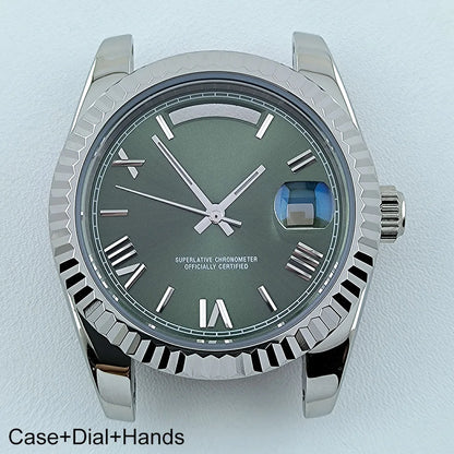 Miyota8285 Case Watch Case Men's Automatic Watch 41mm Stainless Steel Sapphire Glass Fit Miyota 8285 Movement Watch Accessories