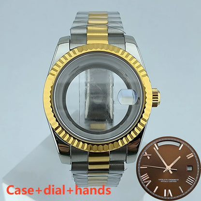 Miyota8285 case watch 41mm case stainless steel men automatic watch sapphire glass suitable for Miyota 8285 movement watch tools